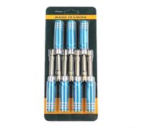 Set di 7 cacciaviti esagonali di precisione con manico in lega di alluminio, testa in acciaio ad alta velocità, impugnatura ergonomica, dimensioni 2,0-5,0 mm, blu, per auto RC, camion, barche, robot