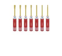 Set di 7 cacciaviti esagonali di precisione, da 2,0 mm a 5,0 mm, con impugnatura ergonomica in alluminio, per modelli RC, auto, barche, robot