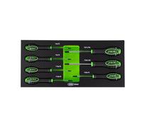 Serie Cacciaviti TORX 7 PZ CrV Con Modulo EVA CARBON JBM 53945 SET Carrello