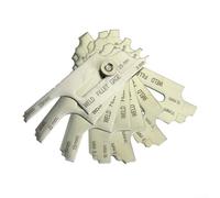 Set di 7 calibri professionali in acciaio inox per saldature con doppia marcatura per la misurazione della profondità e della gola nei progetti di saldatura