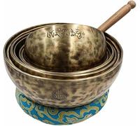 Set di 7 campane tibetane realizzate a mano per la guarigione dei sette chakra, con campana tibetana e vibrante liscia