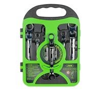 SET DI 7 CHIAVI COMBINATE ARTICOLATE CON CRICCHETTO