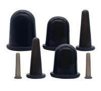 Set di 7 coppette in silicone per terapia di coppettazione, piccole, medie, grandi, XL, per la cura del viso e del corpo, sicure e morbide