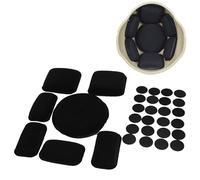 Set di 7 Cuscinetti in Schiuma di Ricambio per Casco Airsoft, Sistema di Rivestimento per Casco Tattico, Accessori per Casco, Memory Foam A Doppio Strato per Fast Mich M88(Black)