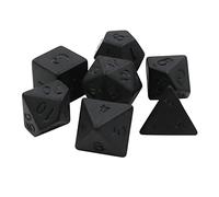 Set di 7 dadi acrilici sfaccettati diverse forme poliedrali Digital Game Dadi per club/festa/accessori per giochi di famiglia
