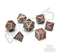 Set di 7 Dadi Deluxe - The Gladiator Metal RPG Dice Set