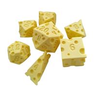 Set di 7 dadi di varie forme di diversi numeri di faccia digitale educativi da tavolo dadi di intrattenimento su più lati