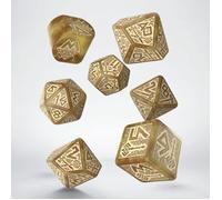 Dados Dwarven Dice Set: Gold - Q Workshop