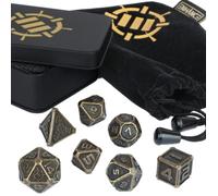 Set di 7 Dadi Metallici RPG Enhance - Bronzo Antico