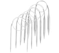 Set di 7 ferri da maglia circolari in acciaio inox per calze, colletto e maniche di maglioni per bambini