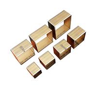Set di 7 fustelle per cuoio, 20-50 mm, per lavori fai da te, in acciaio, facili da usare, quadrate