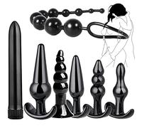 α ρ Set Di 7 Giocattoli In Silicone Nero Multiforme Per Soddisfare Le Tue Diverse Esigenze Di Gioco, Un Regalo Originale Per Uomini E Donne ̣ σ