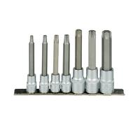 SET DI 7 INSERTI TORX CON BUSSOLE 3/8" E 1/2"