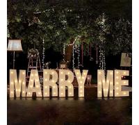Set di 7 lettere con luce LED "Marry Me", grandi marquee per proposta, fidanzamento, San Valentino, feste, 70 cm