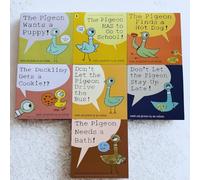 Set di 7 libri di Mo Willems Pigeon Books, include Don't Let The Pigeon Drive The Bus Book, The Pigeon Has to Go to School & More - Collezione Mo Willems Books for Kids