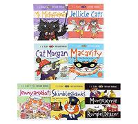 Set di 7 libri di Old Possums Cats (Jellicle Cats, Mr Mistoffelees: The Conjuring Cat, Macavity: The Mystery Cat, Cat Morgan: The Pirate Cat, Mungojerrie e Rumpelteazer: The Cat Burglars e altro)