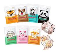 Set di 7 maschere per il viso con motivo animale, multifunzione, per adolescenti, ragazze, regali, idratanti e nutrienti, con niacinamide, set regalo per donne
