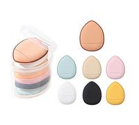Set di 7 mini spugnette per le dita, per il trucco, correttore, fondotinta, cuscino cosmetico, strumento per il trucco, per viso, punta delle dita e pollice (multicolore)