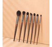 Set di 7 pennelli per trucco , pennello grande sfumino, pennello per , pennello per colori, pennello laterale per ombretto, set di pennelli per trucco in pelo di animale