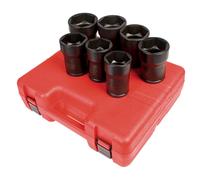 Sunex Tools - 4667 Disco 3/4 camion Pignone Locknut - Bussola a impatto, 7 pezzi per brassière