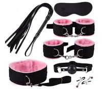 Set Di 7 Pezzi In Nylon Rosa, Cintura Regolabile Per La Caviglia, Cravatta Elastica, Yoga, Polso E Allenamento, Set Di Abbigliamento Per Allenamento Intensivo, F2