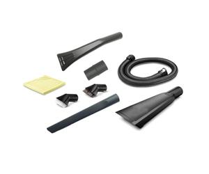 Set di 7 pezzi per la pulizia degli interni per Kärcher 2.863-304.0 | Accessori per aspirapolvere a umido/secco con tubo di prolunga da 1,5 m, bocchetta per fessure, bocchetta per tappezzeria e