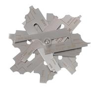 Set di 7 pezzi per saldatura, calibro profondità, test di ispezione per saldatura, segni ulnari, controllo metrico del raccordo per gamba e gola, strumento di saldatura da 3,2 a 25,4 mm