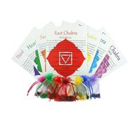 Set Di 7 Pietre Di Cristallo Guaritore Per Chakra Tumbled Reiki 1-2Cm