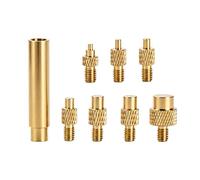 Set di 7 punte per saldatore e 1 adattatore in ottone per saldatura, M2, M2,5, M3, M4, M5, M6, M8, per accessori per stampanti 3D in plastica, accessori per strumenti di saldatura