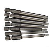 Set di 7 punte Torx per trapano elettrico e avvitatore a batteria | Per misure da T8 a T30, 75 mm extra lungo, per viti profonde, vestibilità precisa, versatile