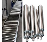Set di 7 rulli in acciaio non motorizzato per progetti di tosaerba fai da te con diametro di 6,1 cm, 5,1 cm, 3,8 cm, 3,3 cm, 2,5 cm, per una maggiore mobilità ed efficienza