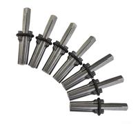 Set di 7 spessori a cuneo e piuma, 1,4 cm, per pietra | Acciaio trattato termicamente, elevata durezza, fessure per granito e cemento, adatto per fori da 1,4 cm, set da 7 pezzi