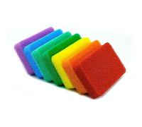Set di 7 spugne in silicone per la pulizia, spugne da cucina riutilizzabili multiuso lavabili spugne colorate per piastrelle del bagno, articoli in pelle, scarpe, pareti, interni auto