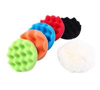 Set di 7 spugne Yosoo per lucidatura Auto, spugne 12,5, 15 e 18 cm, con Adattatore per Trapano M14