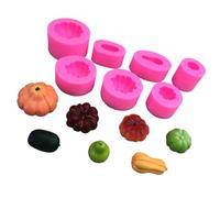 Set di 7 stampi in silicone per cuocere cioccolato, sapone, riutilizzabili, per uso alimentare, con 7 forme artistiche in silicone per la produzione di sapone