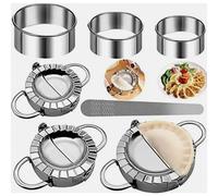 Set di 7 stampi per ravioli in acciaio inox per pasta fatta in casa e sfoglie ripiene