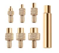 Set di 7 supporti per saldatore, compatibili con accessori per stampanti 3D, con 5 dadi zigrinati M4, filettatura interna M4, universali 936, punte per saldatore per inserti filettati, dadi