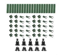 Set di 70 connettori regolabili per traliccio per piante, con morsetti multi vie e schede incrociate, per aste da 8 mm e 16 mm, per uso in giardino (16 mm)