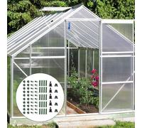 Set di 70 connettori regolabili per traliccio per piante, con morsetti multi vie e schede incrociate, per aste da 8 mm e 16 mm, per uso in giardino (8 mm)