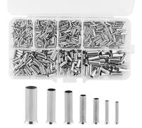 Set di 710 colli per cavi, 7 tipologie di colli per cavi, non isolati, adatti per collegamenti a fili o giunture elettriche