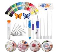 Set di 72 penne magiche da ricamo, punch Needle per ricamo, set fai da te Magic Embroidery Pen per cartamodello fai da te