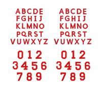 Set di 72 toppe ricamate termoadesive con lettere e numeri, resistenti, per abbigliamento, cappelli, borse, set di toppe ricamate lavabili