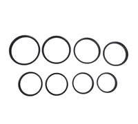 Set di 8 Anelli Adattatore Step-, Include 49-52 Mm, 52-55 Mm, 55-58 Mm, 58-62 Mm, 62-67 Mm, 67-72 Mm, 72-77 Mm, 77-82 Mm-Nero