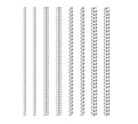 Set di 8 Anelli Regolabili A Spirale Di Radiazione Spring Dimensioni Strumento Protezione Gioielli Confezione Flessibile Bobina Per Uomini E Donne Sizer Regolabile