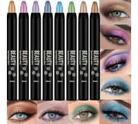 Set di 8 bastoncini per ombretto, a prova di macchie, ultra luminosi, leggeri, per trucco