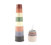 Set di 8 bicchieri impilabili per bambini, bicchieri impilabili per conigli, bicchieri per nidificazione, giocattoli impilabili, giocattoli educativi divertenti per bambini, giochi da bagno, spiaggia