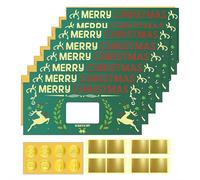 Set di 8 biglietti di Natale con buste, biglietti di auguri natalizi a sorpresa per rivelare buon anno, biglietti di auguri per scrivere il tuo speciale per fidanzata, famiglia, 20 x 9 cm