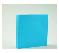 Set di 8 blocchetti di foglietti adesivi in tinta unita, 76 x 76 mm, 100 fogli per blocco, adesivo forte senza residui, carta spessa 80 g, 12 colori vivaci per ufficio, scuola, casa, promemoria di