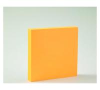 Set di 8 blocchetti di foglietti adesivi in tinta unita, 76 x 76 mm, 100 fogli per blocco, adesivo forte senza residui, carta spessa 80 g, 12 colori vivaci per ufficio, scuola e casa (8 pezzi
