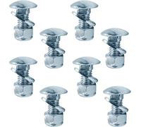 Set di 8 bulloni e dadi per spazzaneve 784-5581A 784-5581, kit di bulloni e dadi per barra raschiante MTD 784-5581A-0637 790-00120-0637 712-3010, 736-0242, 710-022 60 - (50) /16-18) 5/8"